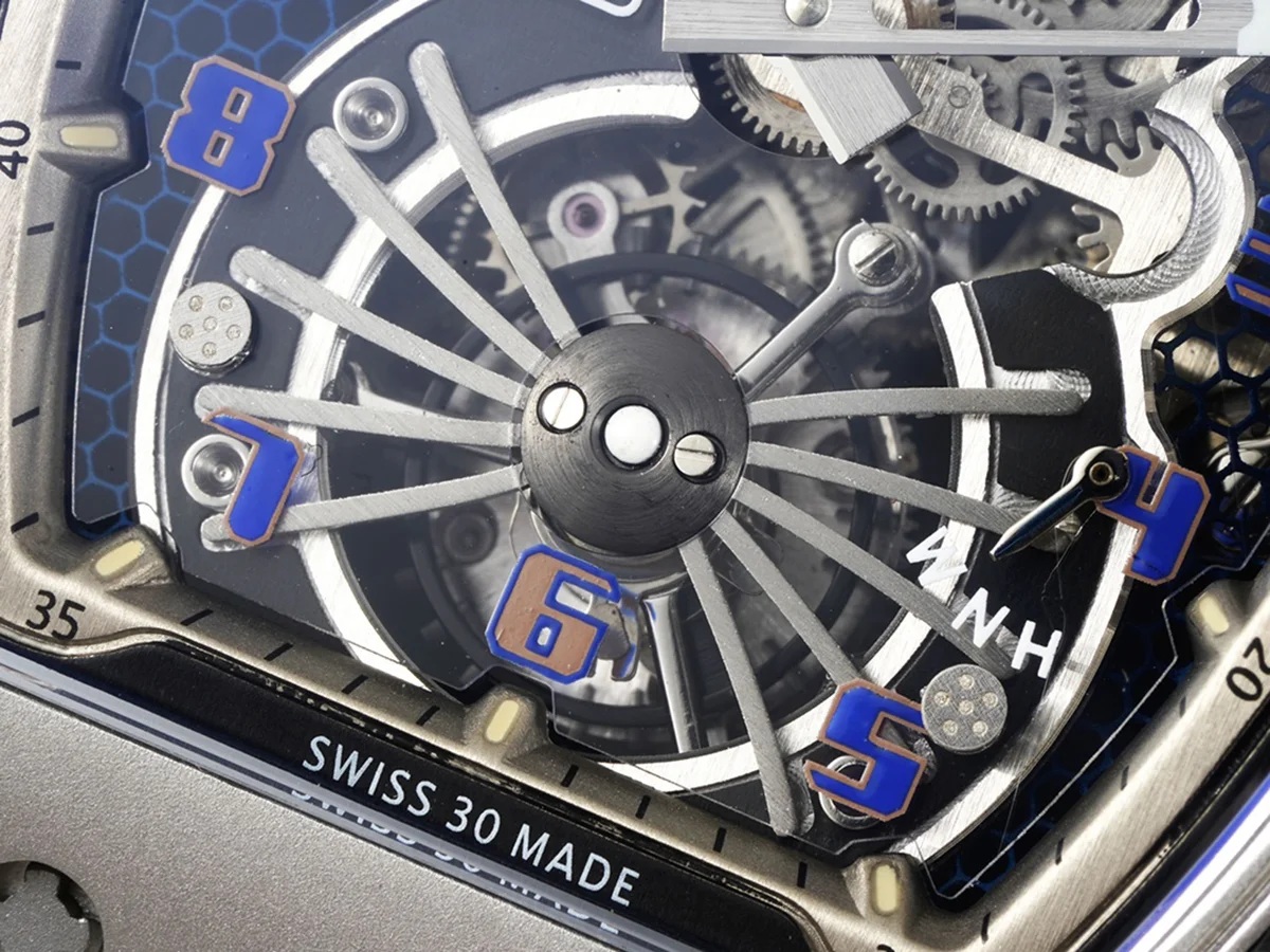 RM 021-01 Tourbillon Aerodyne on White Rubber Strap
