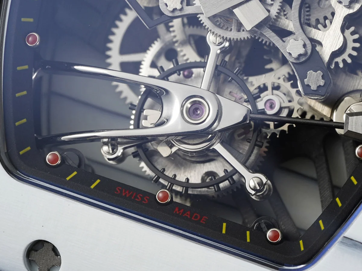 RM 027-02 Tourbillon Rafael Nadal White NTPT on White Nylon Strap