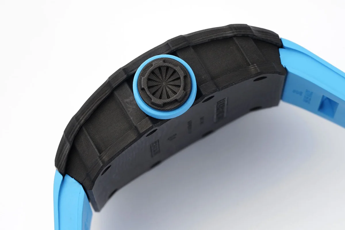 RM 035-01 Rafael Nadal NTPT Carbon on Blue Rubber Strap (Sonic)
