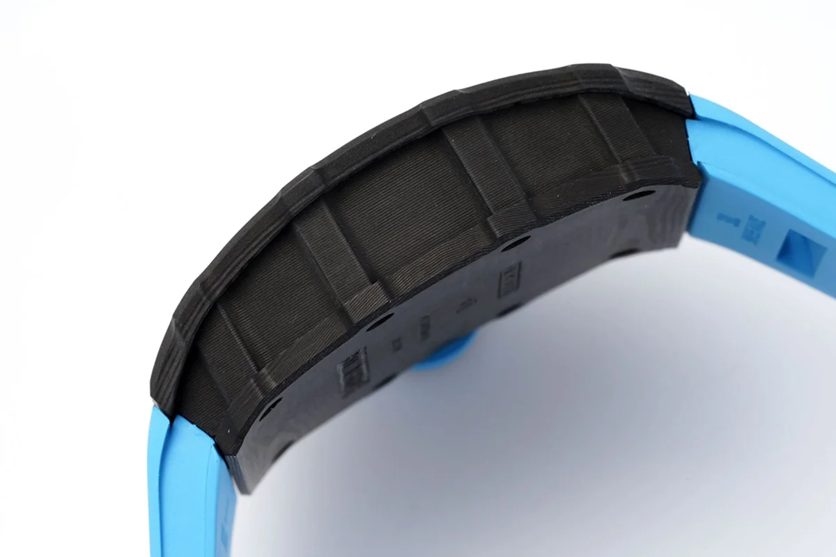 RM 035-01 Rafael Nadal NTPT Carbon on Blue Rubber Strap (Sonic)