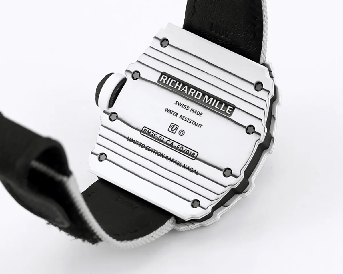 RM 035-01 Rafael Nadal White NTPT on White Nylon Strap