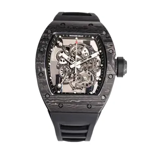 RM 055 Bubba Watson NTPT on Black Rubber Strap RMUL2