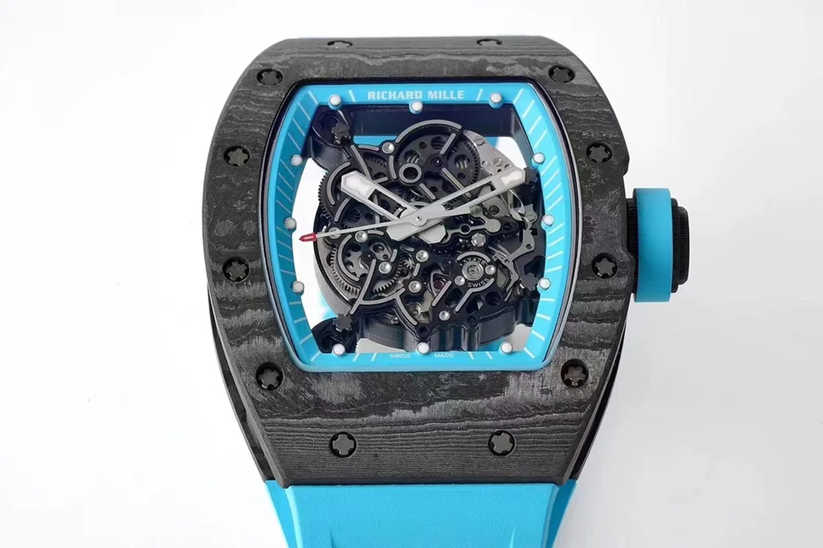RM 055 Bubba Watson “Yas Marina Circuit” NTPT on Blue Rubber Strap RMUL2