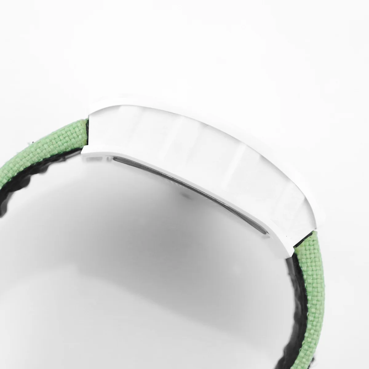 RM 055 White Bubba Watson White Ceramic on Green Nylon Strap