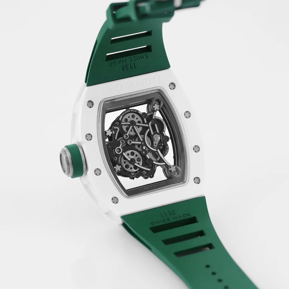 RM 055 White Bubba Watson White Ceramic on Green Rubber