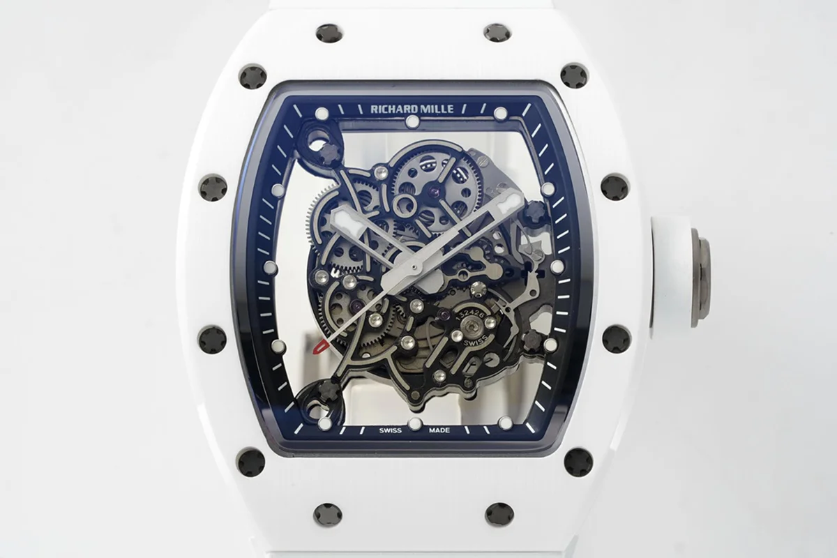 RM 055 White Bubba Watson White Ceramic on White Rubber RMUL2