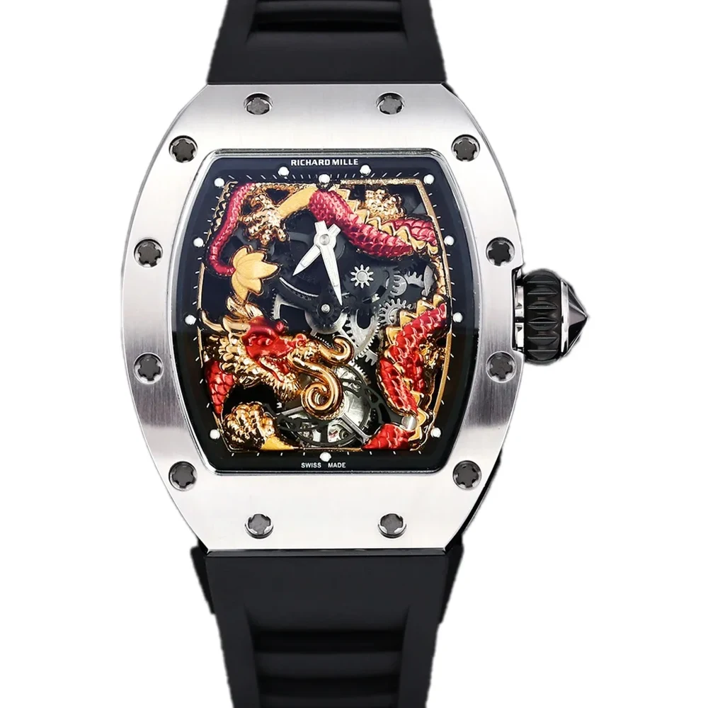 RM 057 Tourbillon Dragon in White Gold