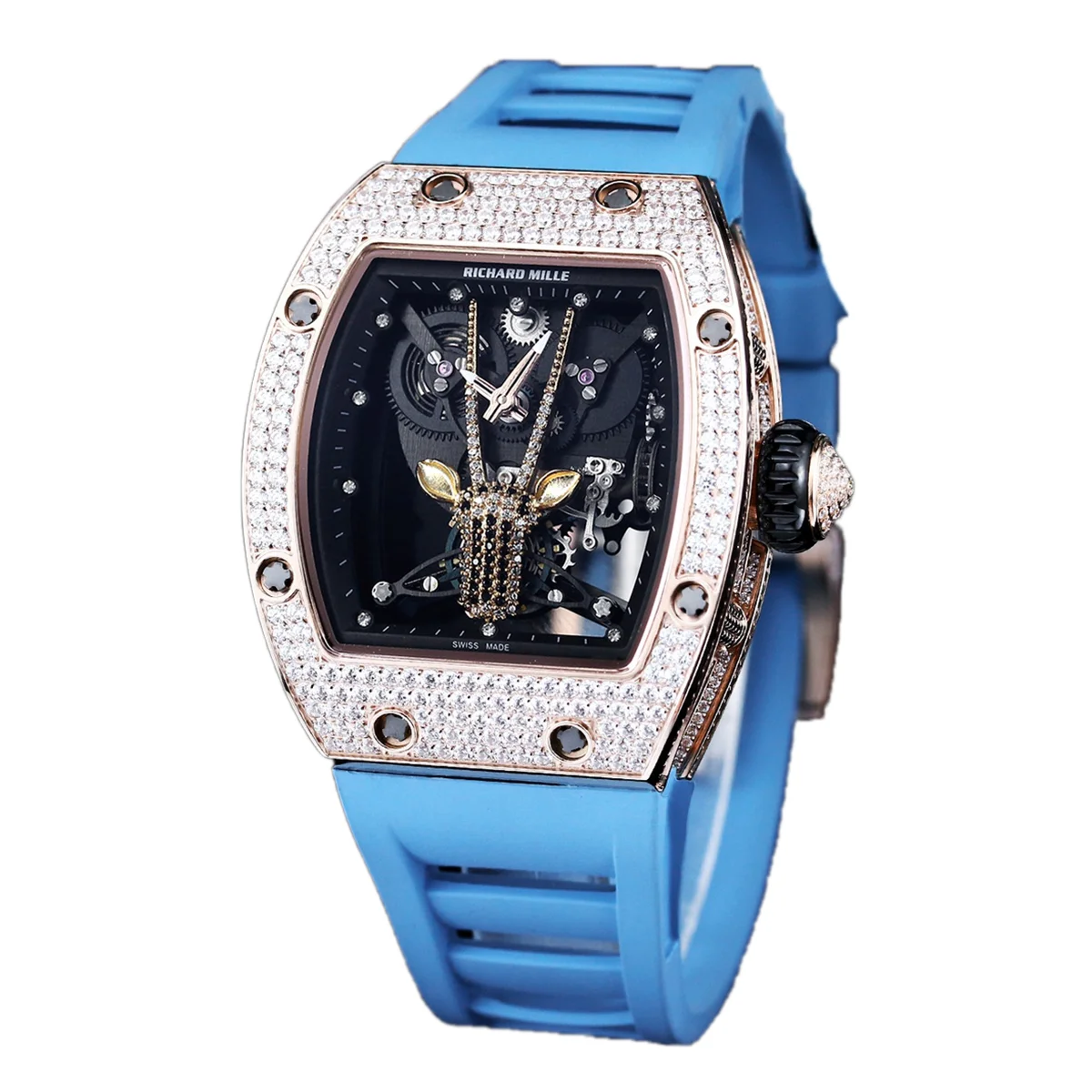 RM 51-05 Oryx Tourbillon in Rose Gold with Diamond Bezel