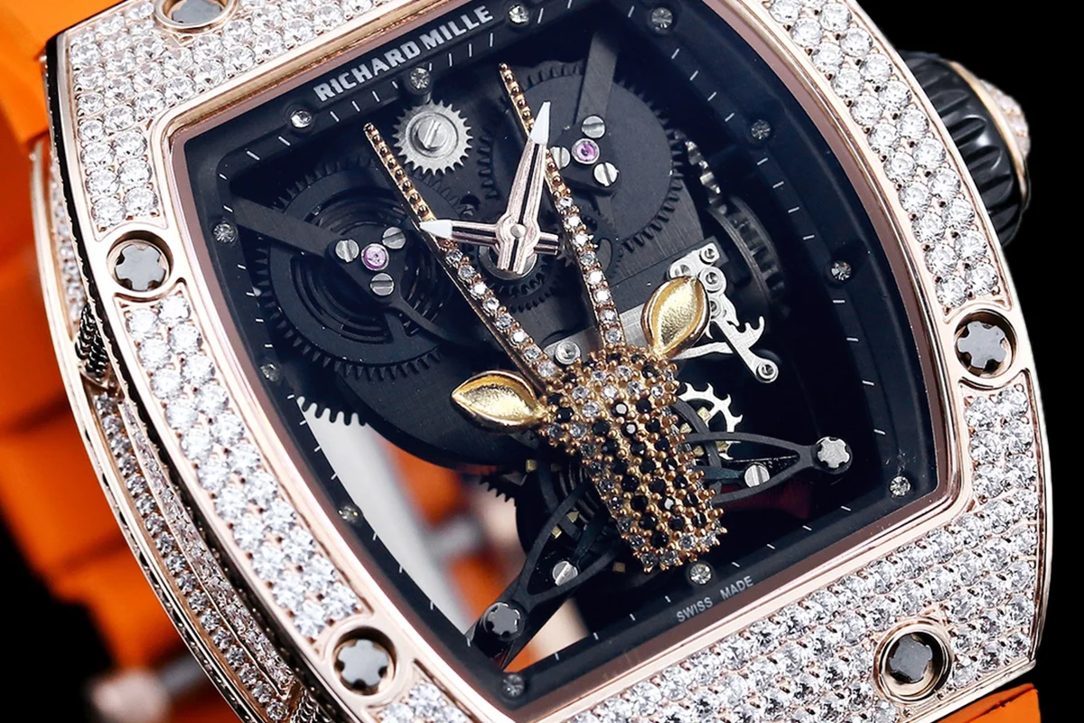 RM 51-05 Oryx Tourbillon in Rose Gold with Diamond Bezel