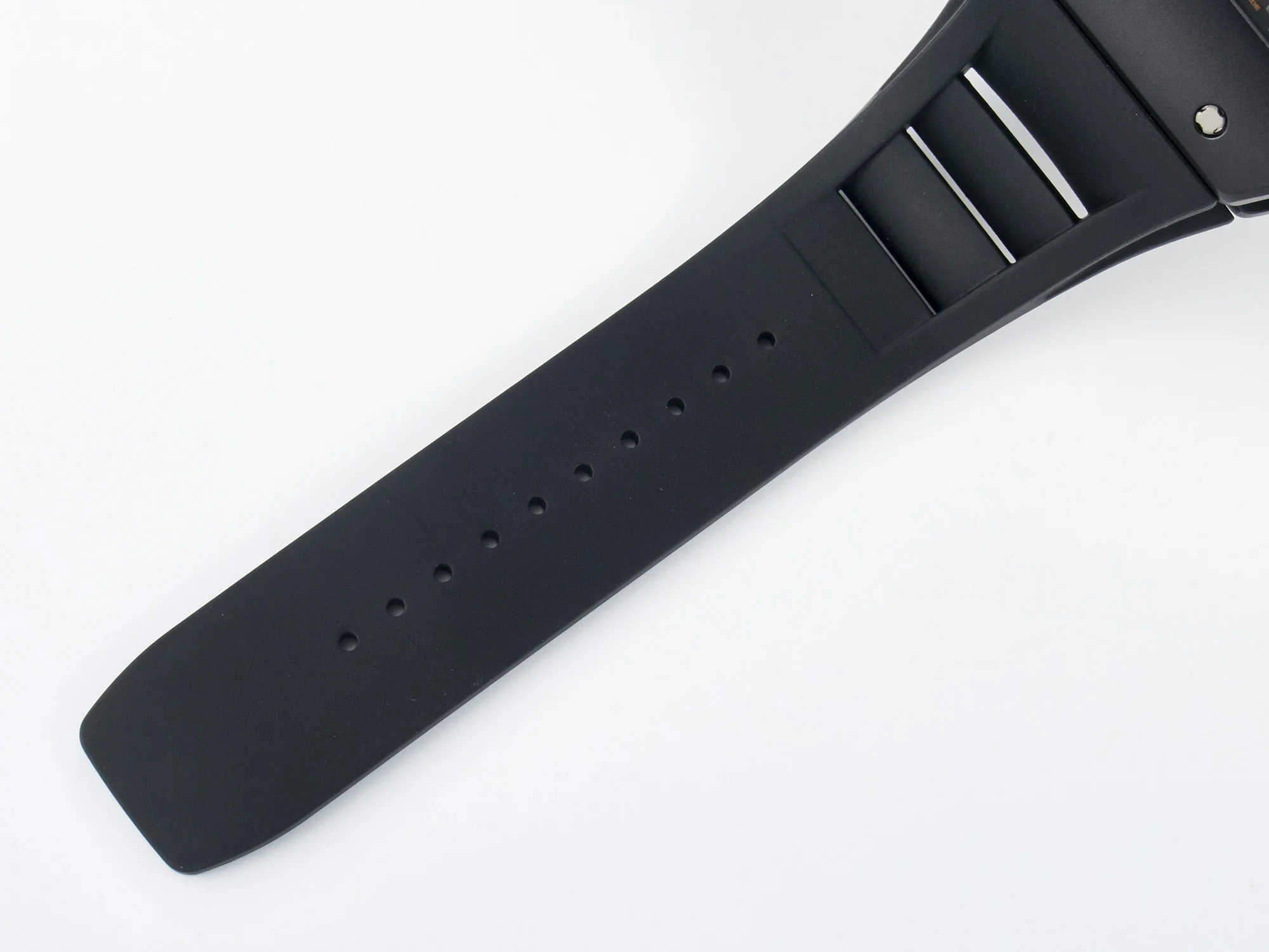RM035-02 RG Black Ceramic SONIC Best Edition Skeleton Dial on Black Rubber Strap Clone RMUL1