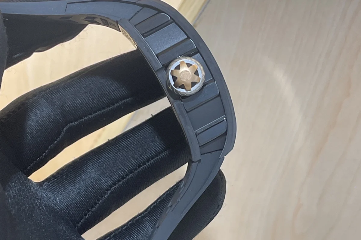 RM047 Tourbillon Samurai NTPT Carbon on Black Rubber Strap
