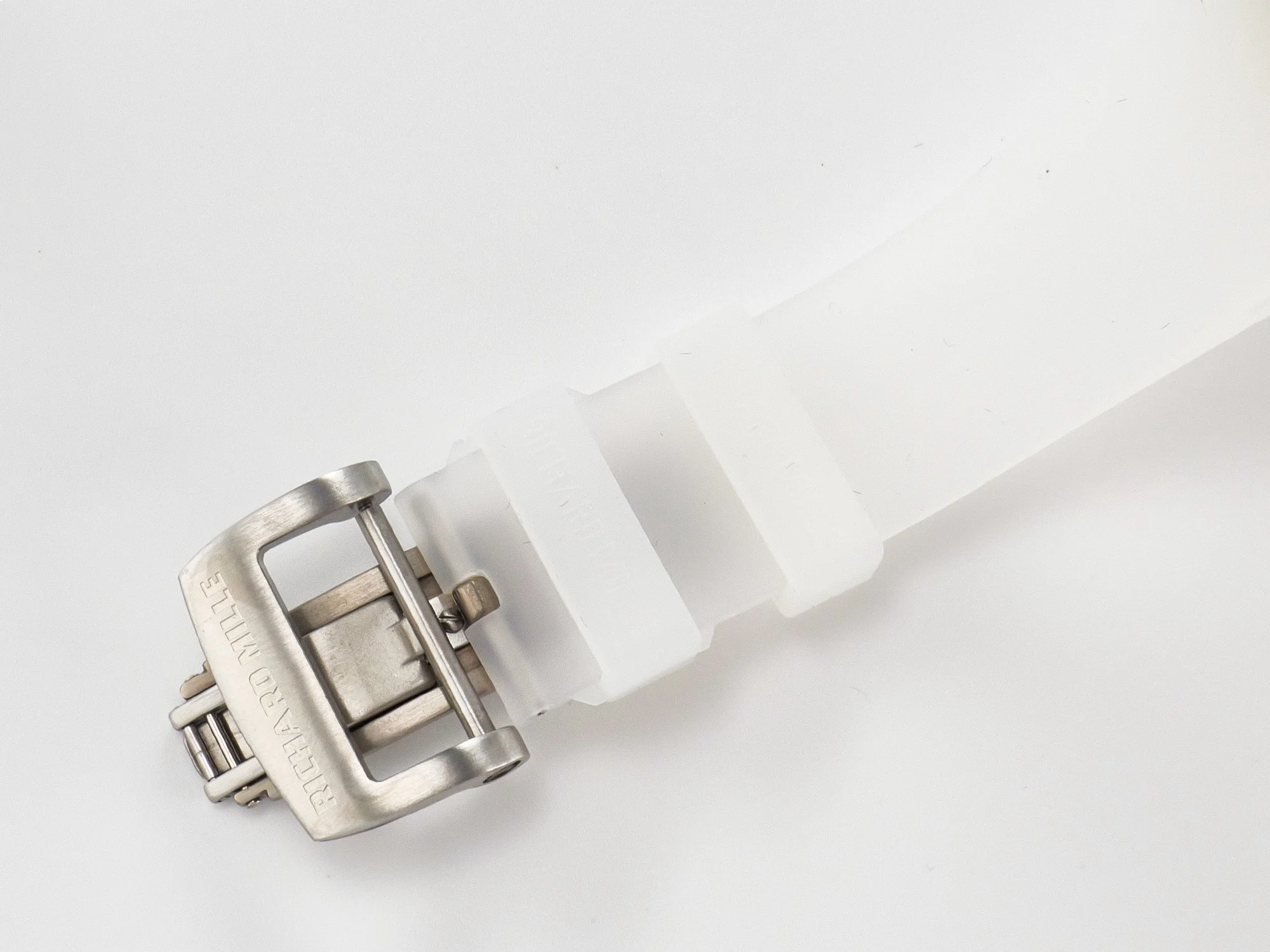 RM27-03 White Transparent Tourbillon MSF Best Edition Skull Dial on White Rubber Strap