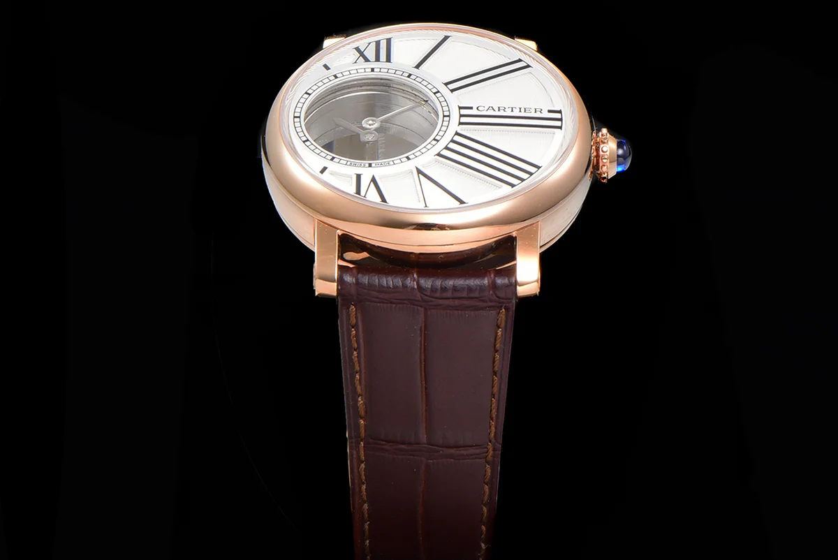 Rotonde De Cartier White Dial in Rose Gold