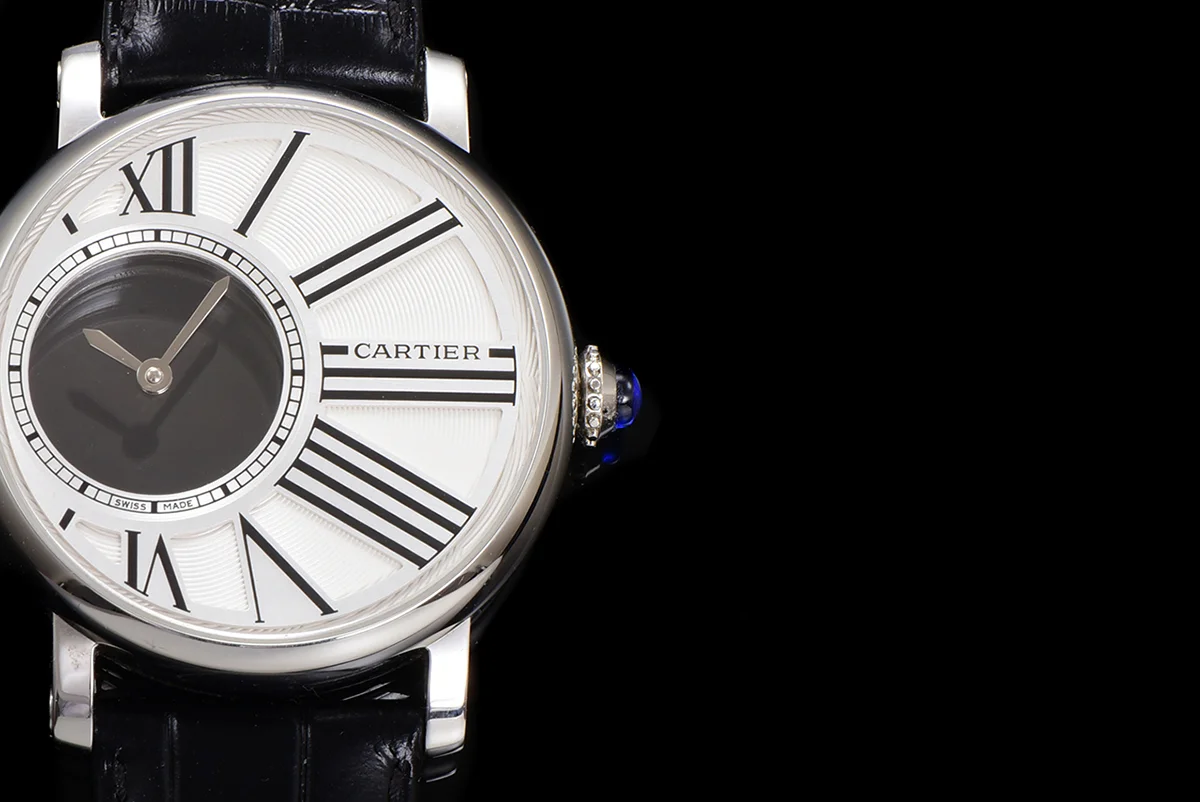 Rotonde De Cartier White Dial in Steel