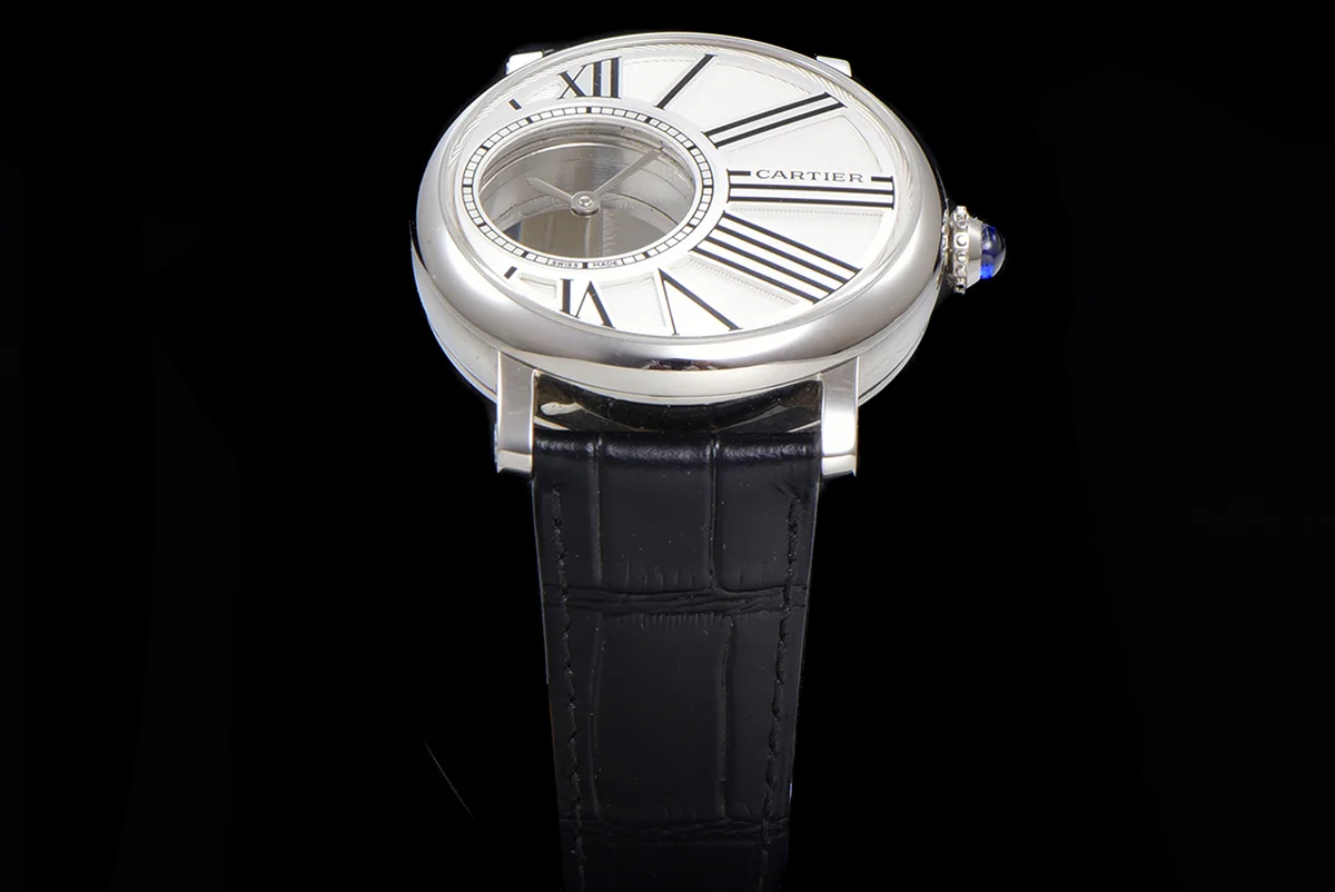 Rotonde De Cartier White Dial in Steel