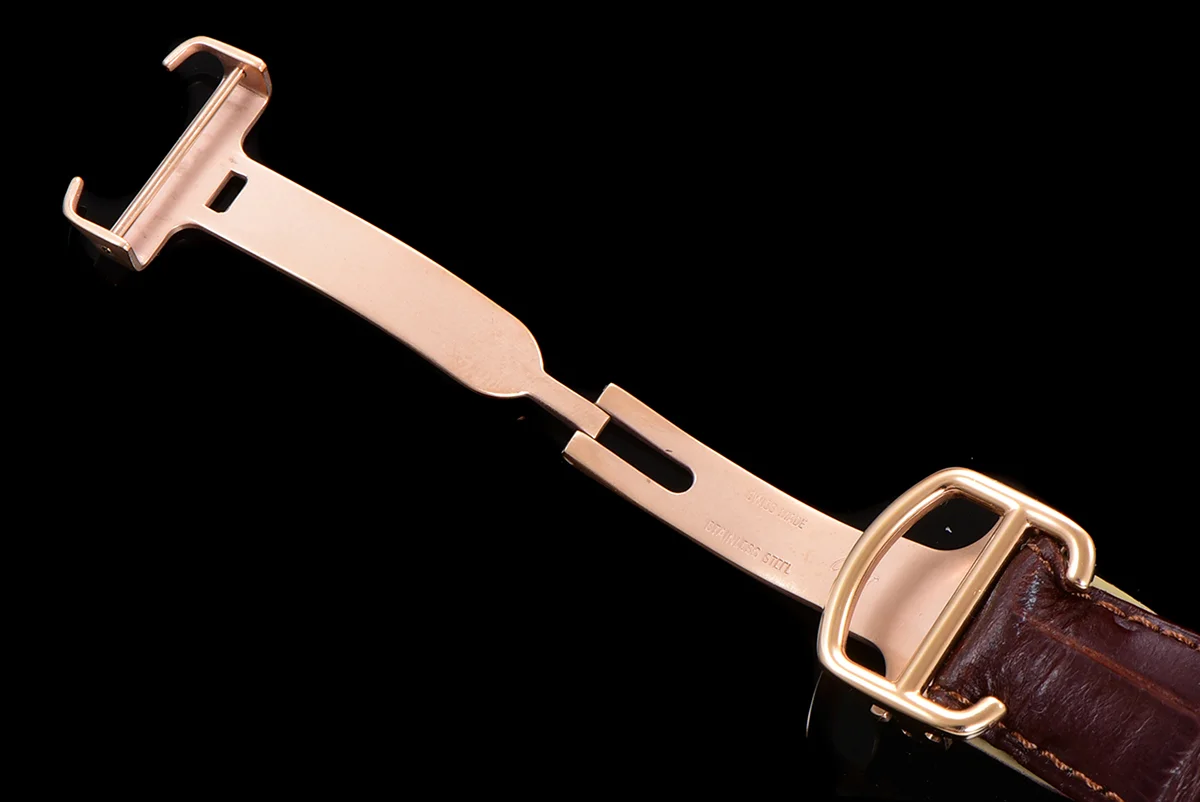 Rotonde De Cartier White Dial with Diamond Bezel in Rose Gold