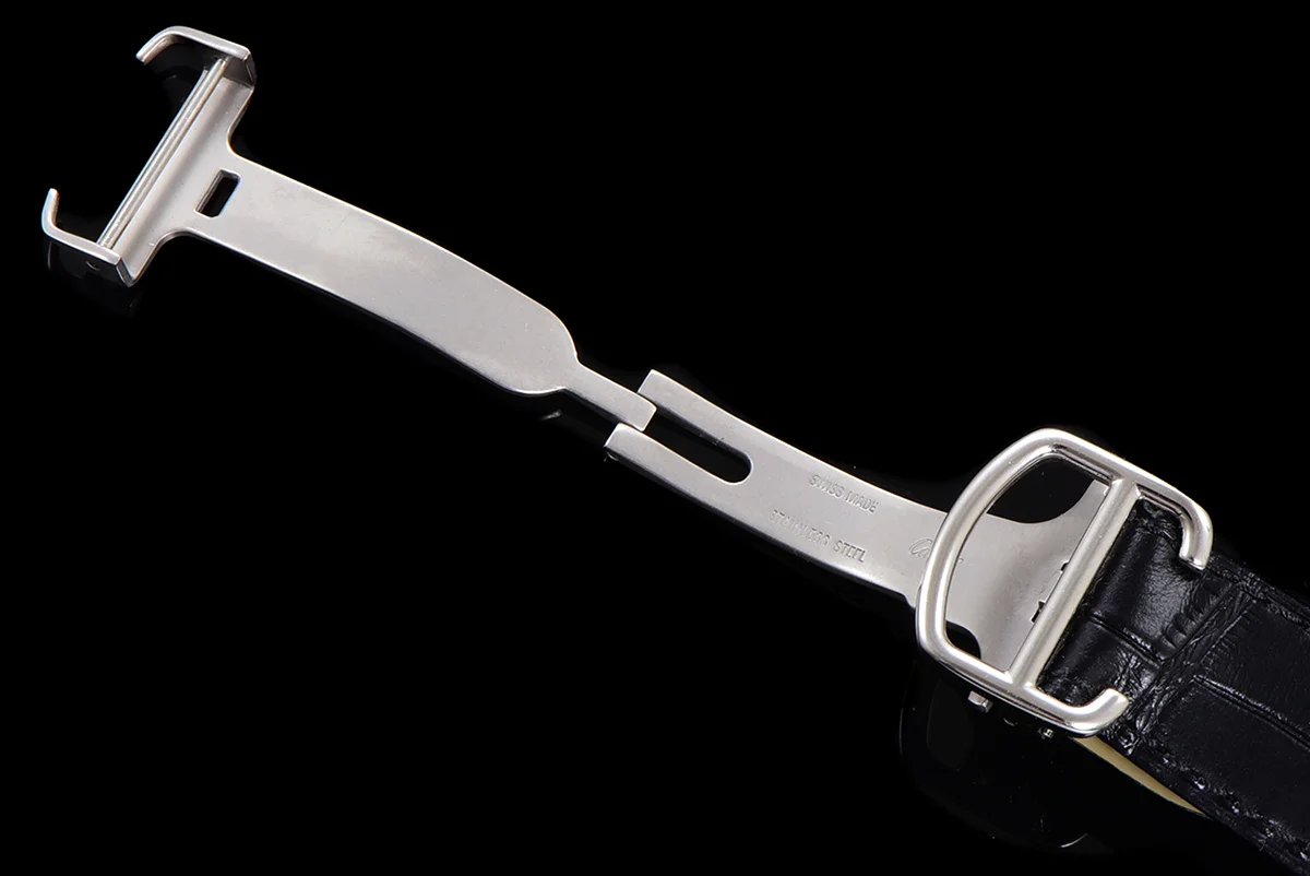 Rotonde De Cartier White Dial with Diamond Bezel in Steel