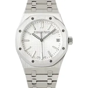 Royal Oak 15202 White Dial in Steel