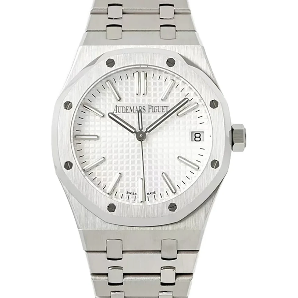 Royal Oak 15202 White Dial in Steel