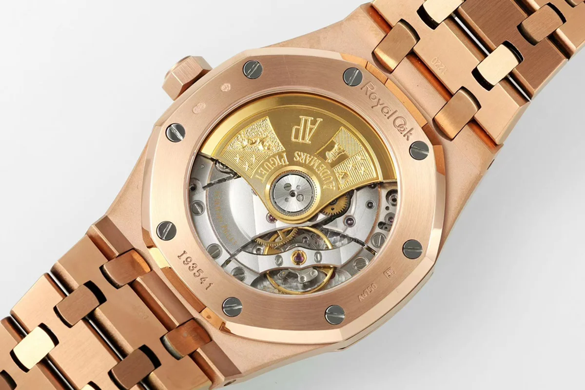 Royal Oak 15450ST 37mm Champagne Dial in Rose Gold with Diamond Bezel