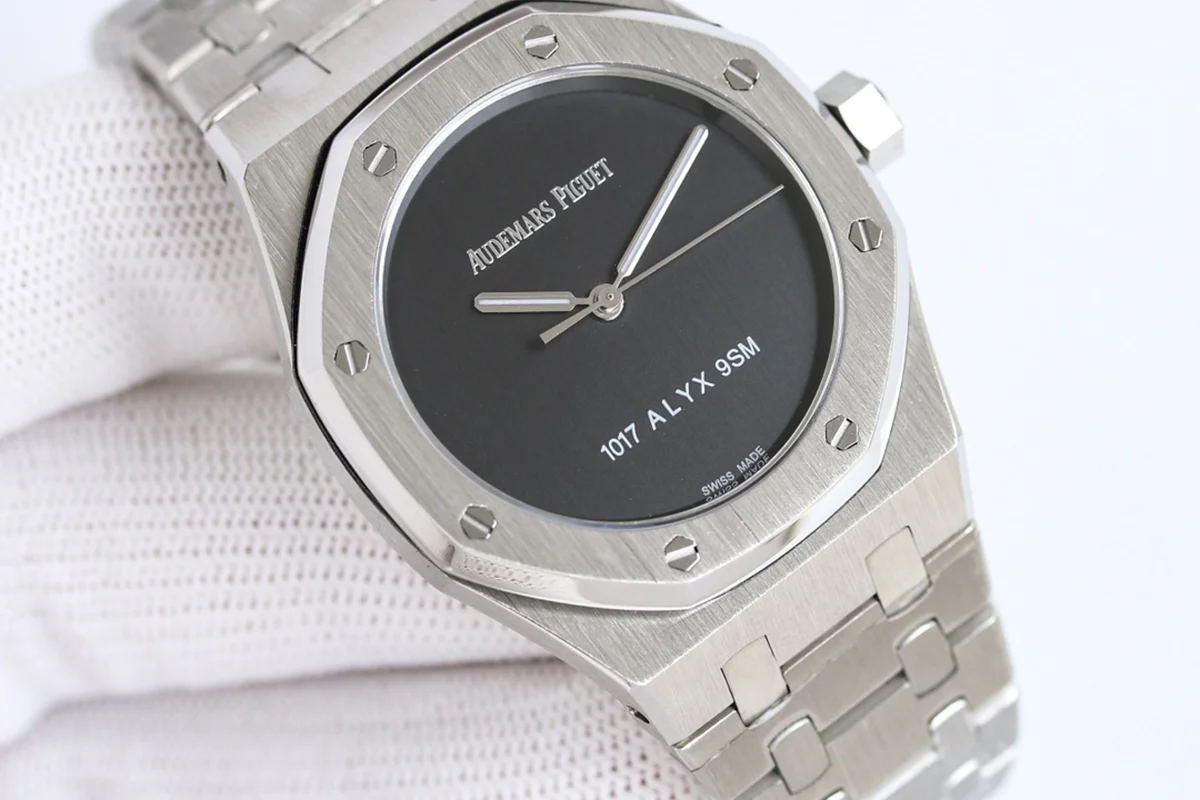 Royal Oak 15550 Black Dial 1017 ALYX 9SM in White Gold