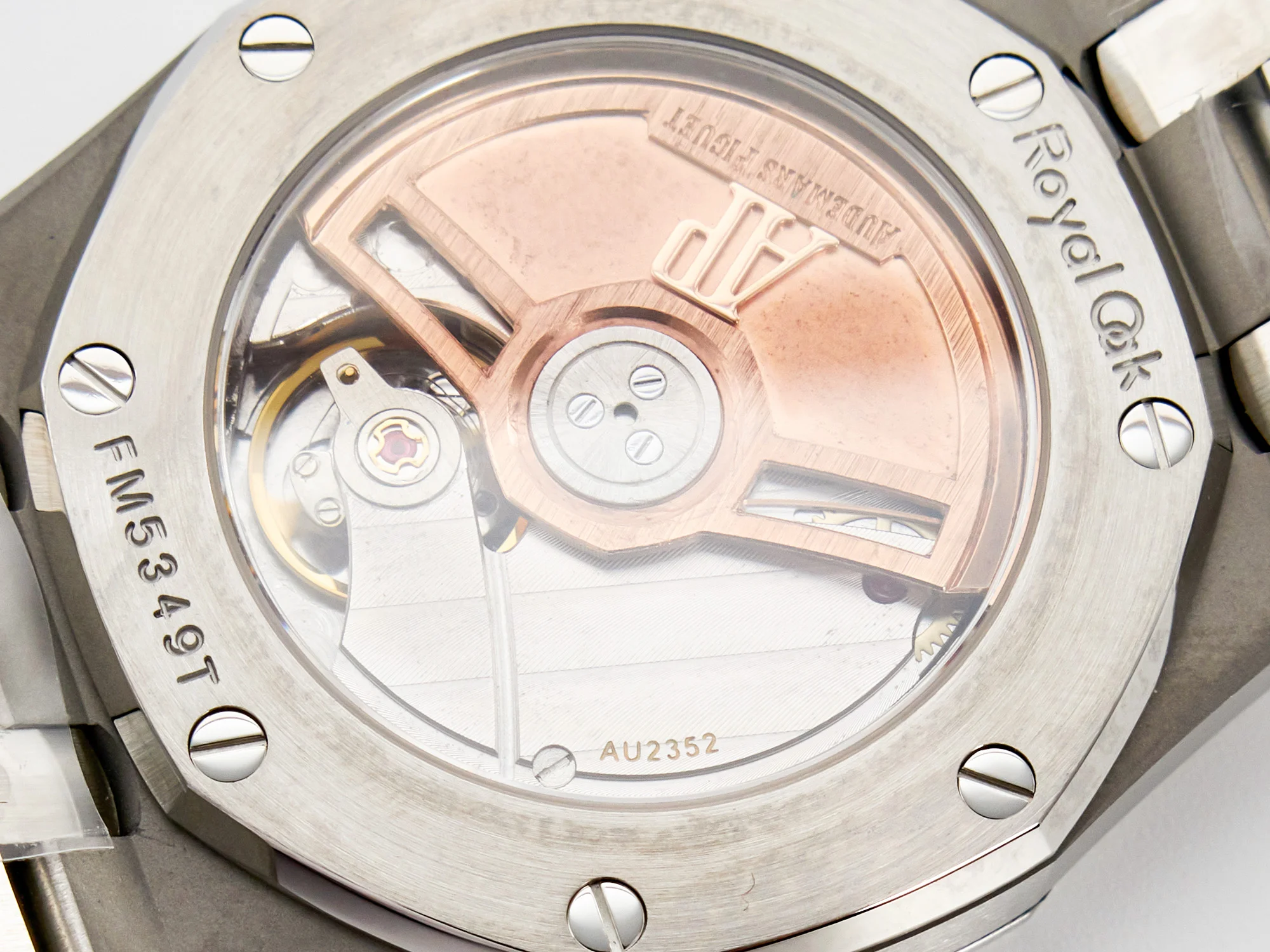 Royal Oak 34mm SS ZF 1:1 Best Edition White Textured Dial on SS Bracelet A5800