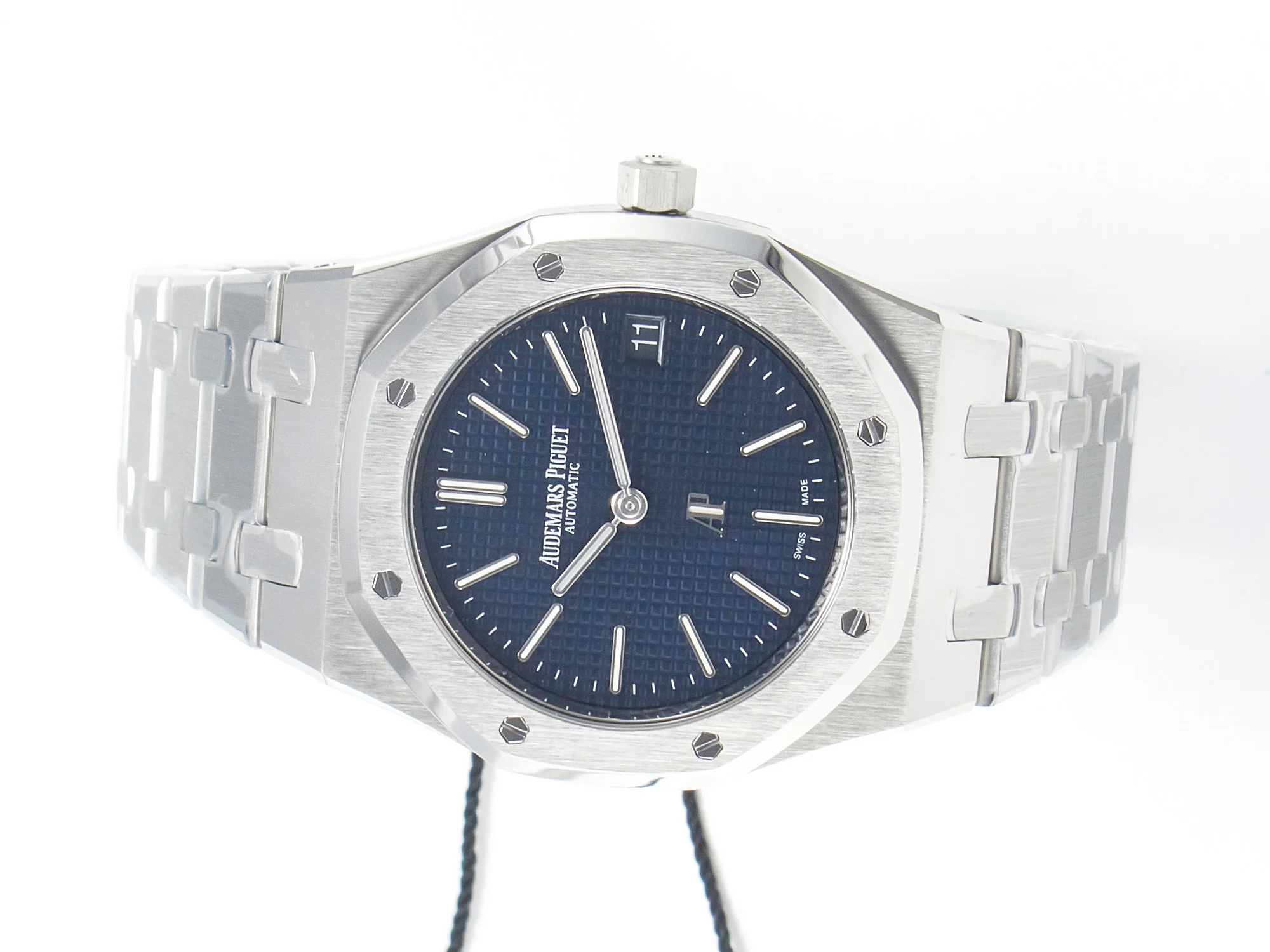 Royal Oak 39mm 15202 SS ZF 1:1 Best Edition Blue Textured Dial on SS Bracelet A2121 V2