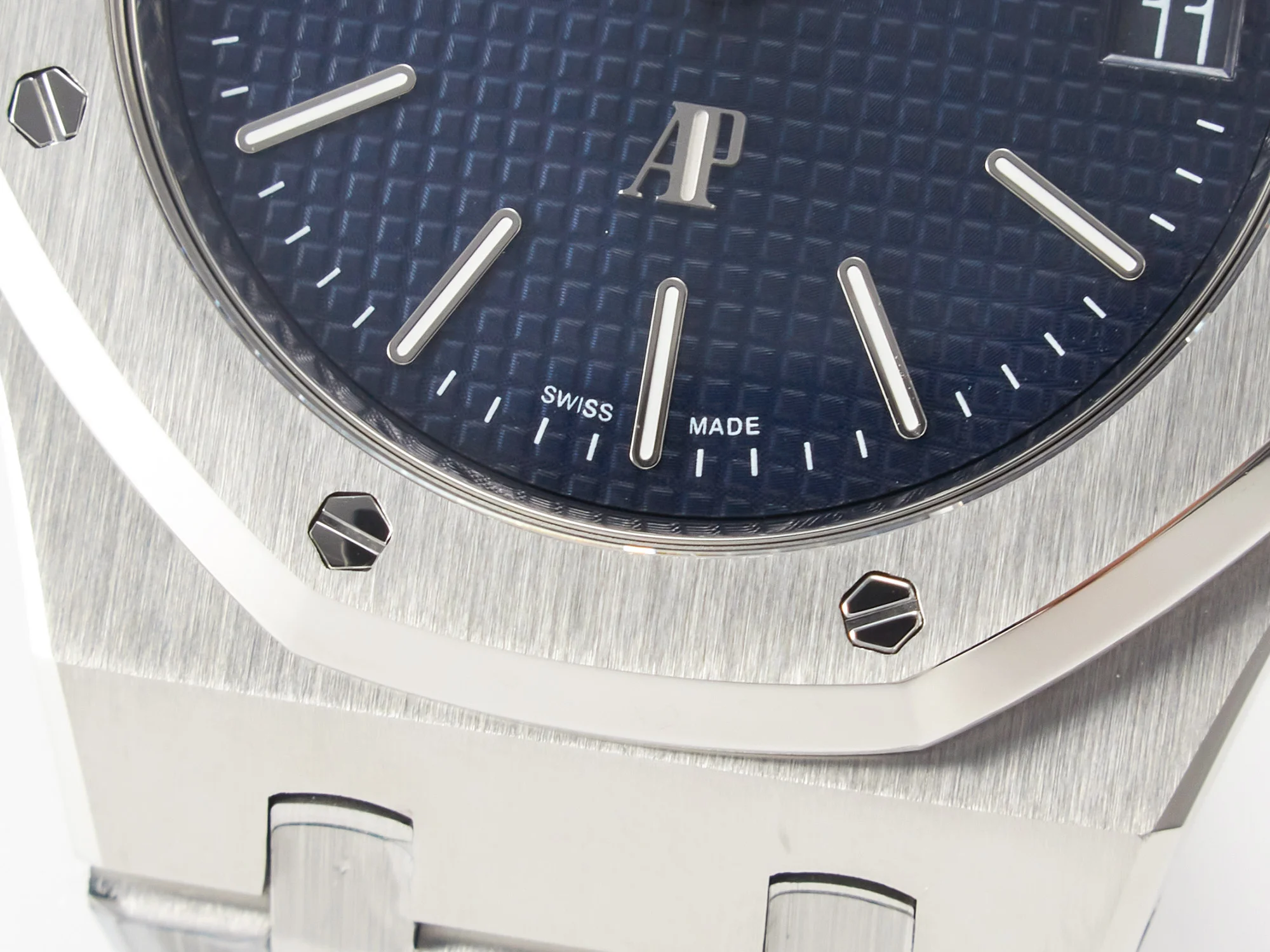 Royal Oak 39mm 15202 SS ZF 1:1 Best Edition Blue Textured Dial on SS Bracelet A2121 V2