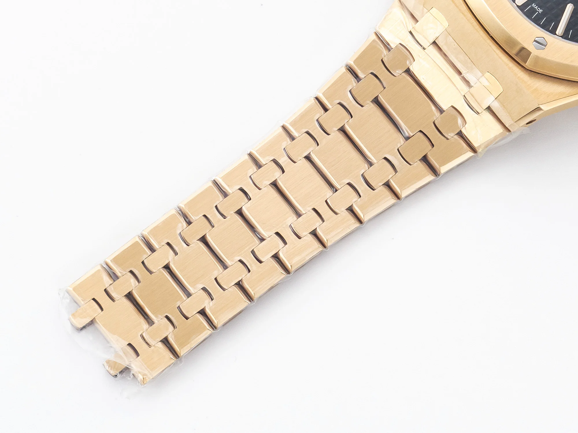 Royal Oak 41mm 15400 RG ZF 1:1 Best Edition White Textured Dial on RG Bracelet V2 SA3120 Super Clone