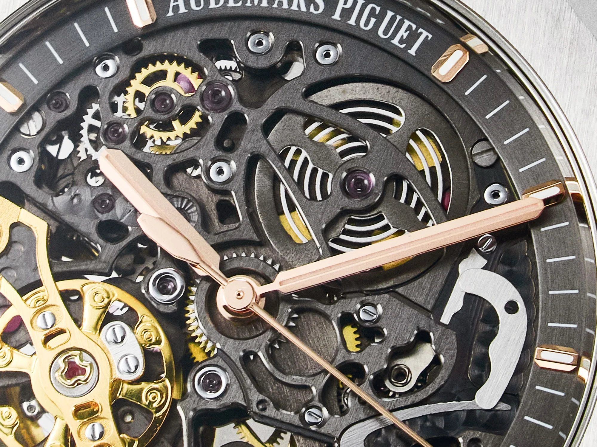 Royal Oak 41mm Skeleton 15407 SS ZF 1:1 Best Edition Skeleton Dial on SS Bracelet A3132