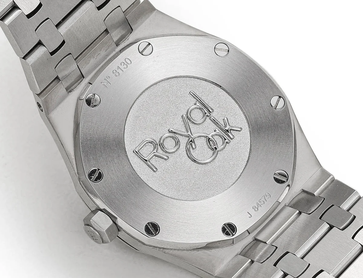 Royal Oak Frosted Gold Quartz Black Dial