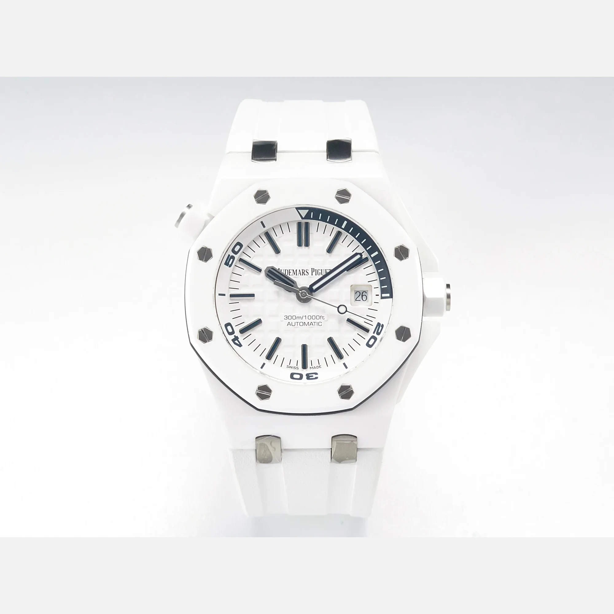 Royal Oak Offshore Diver 15707 White Ceramic ZF 1:1 Best Edition SA3120 Super Clone