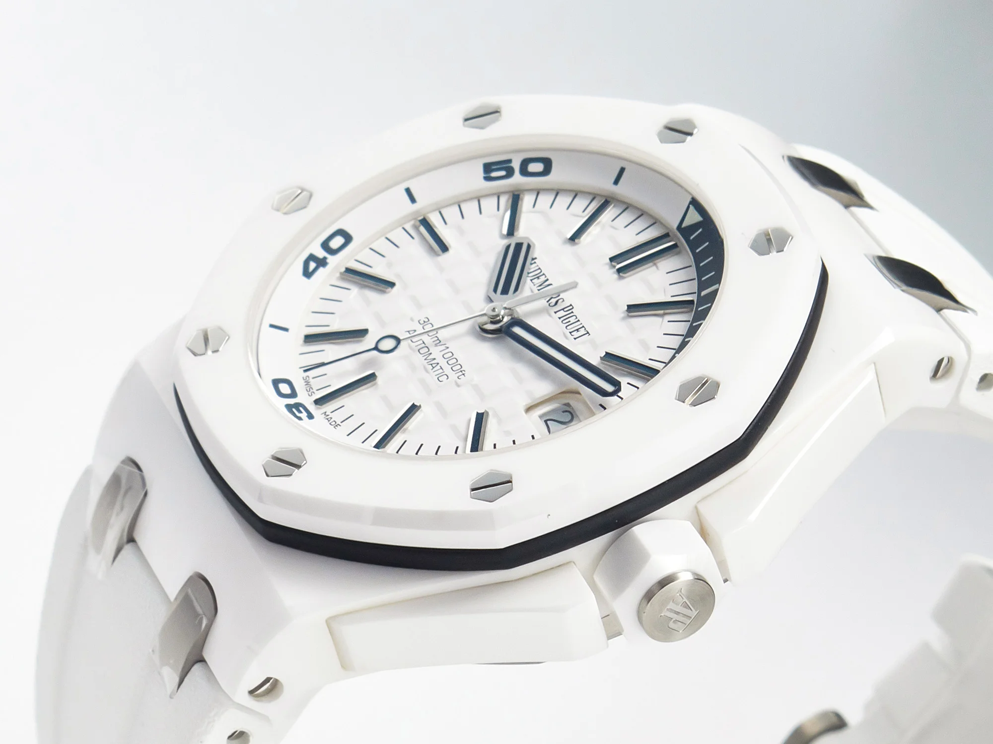 Royal Oak Offshore Diver 15707 White Ceramic ZF 1:1 Best Edition SA3120 Super Clone