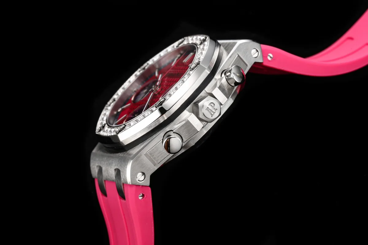 Royal Oak Offshore Selfwinding Chronograph 37mm Pink Dial in Steel 26231ST