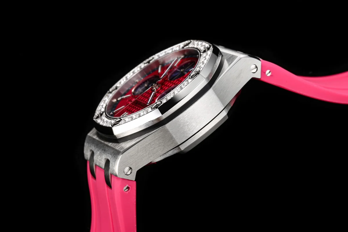 Royal Oak Offshore Selfwinding Chronograph 37mm Pink Dial in Steel 26231ST