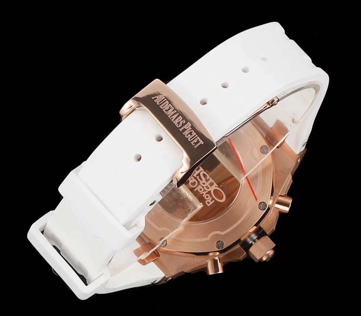 Royal Oak Offshore Selfwinding Chronograph 37mm White Dial in Rose Gold