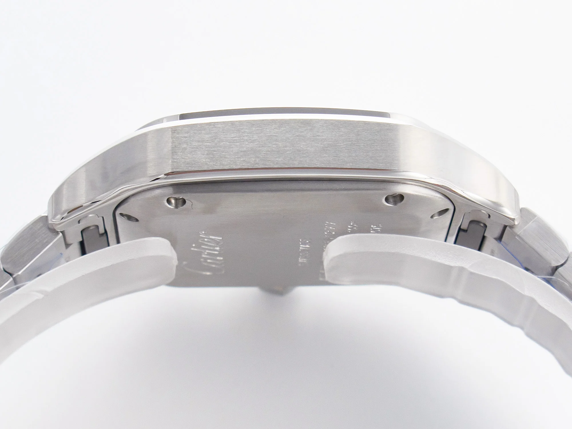 Santos de Cartier 35mm SS 2018 BVF 1:1 Best Edition White Dial on SS SmartLinks Bracelet MIYOTA 9015 V2