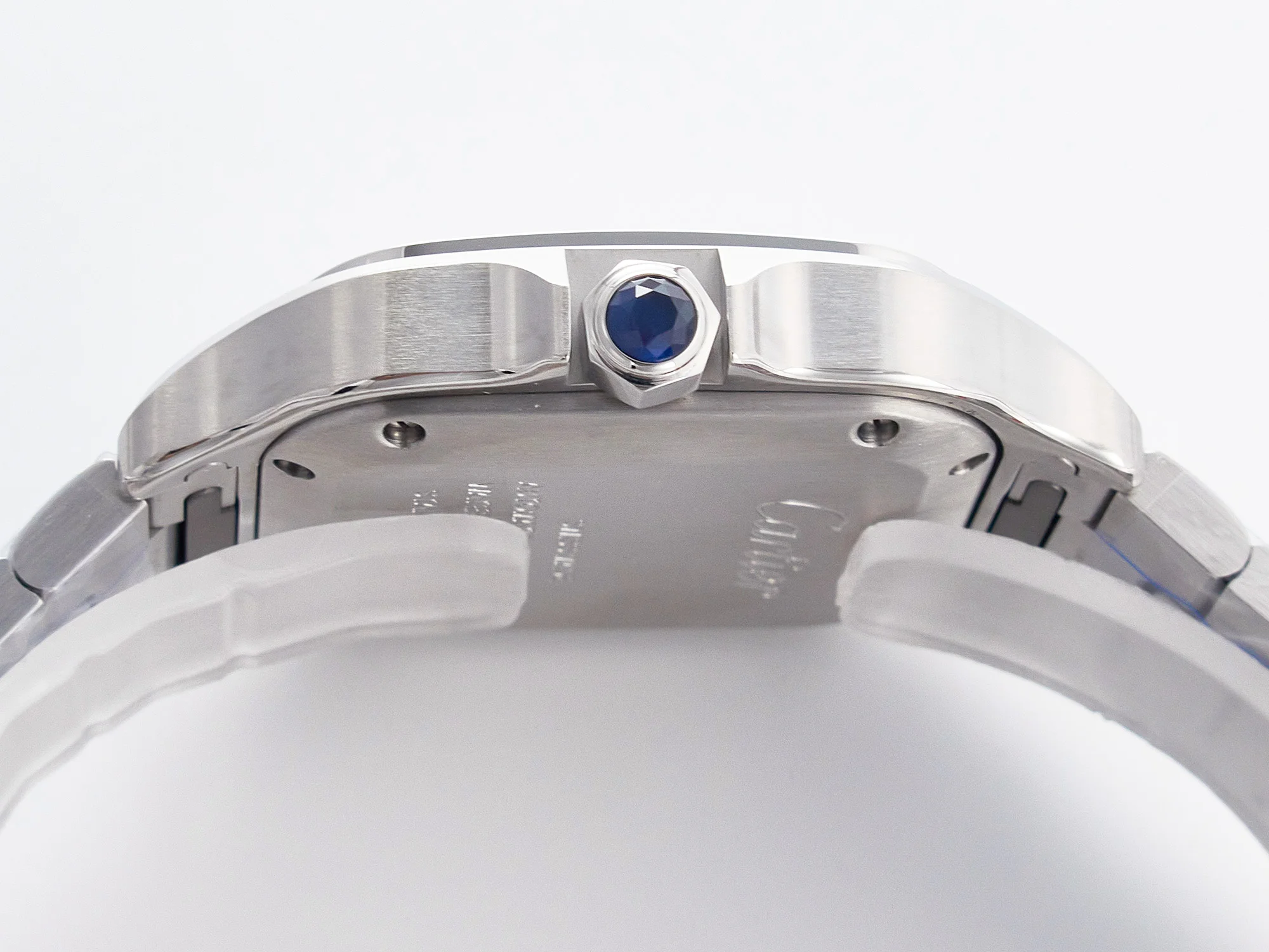 Santos de Cartier 35mm SS 2018 BVF 1:1 Best Edition White Dial on SS SmartLinks Bracelet MIYOTA 9015 V2