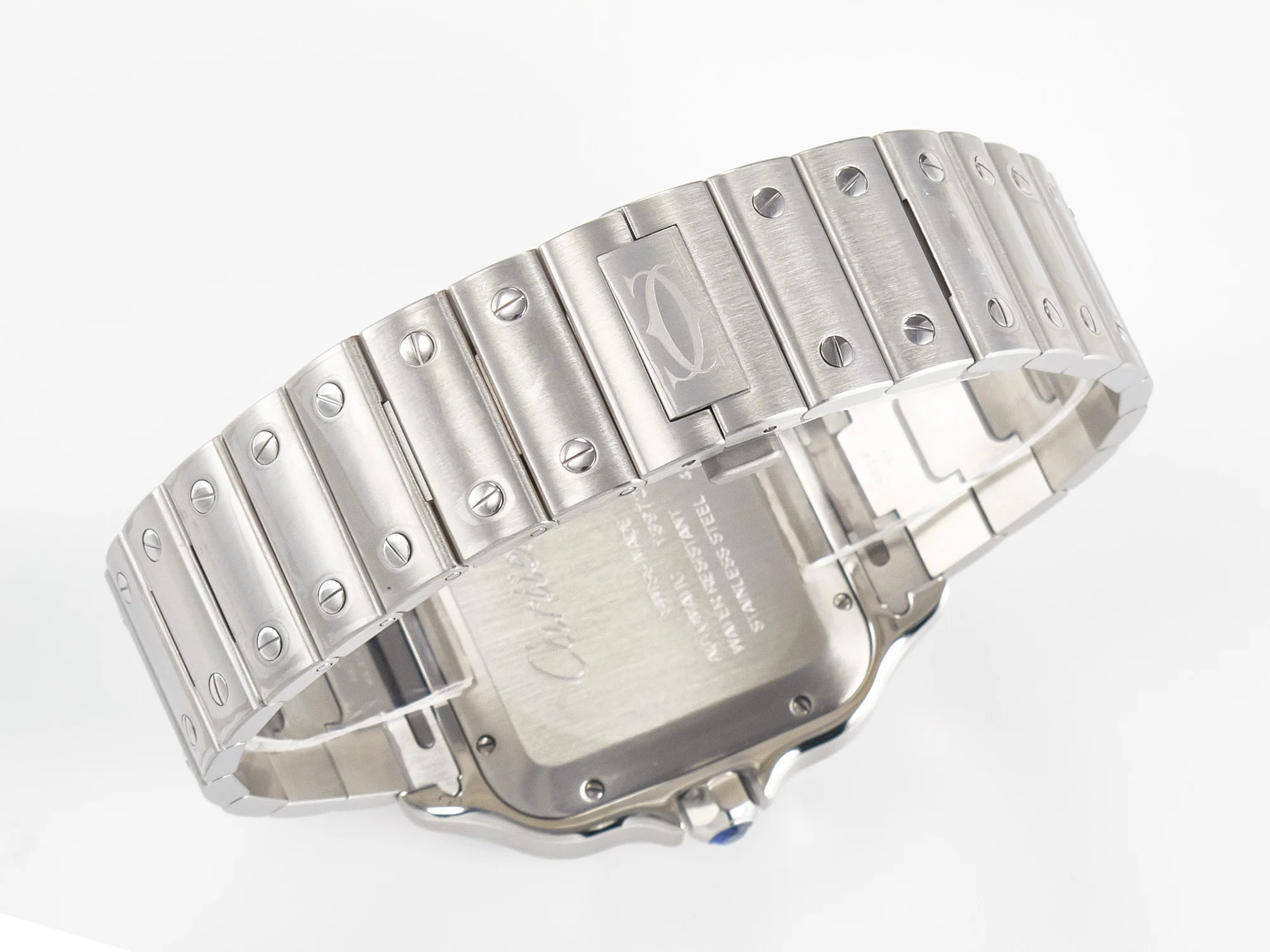 Santos de Cartier 40mm SS 2018 BVF 1:1 Best Edition Blue Dial on SS SmartLinks Bracelet MIYOTA 9015 V2