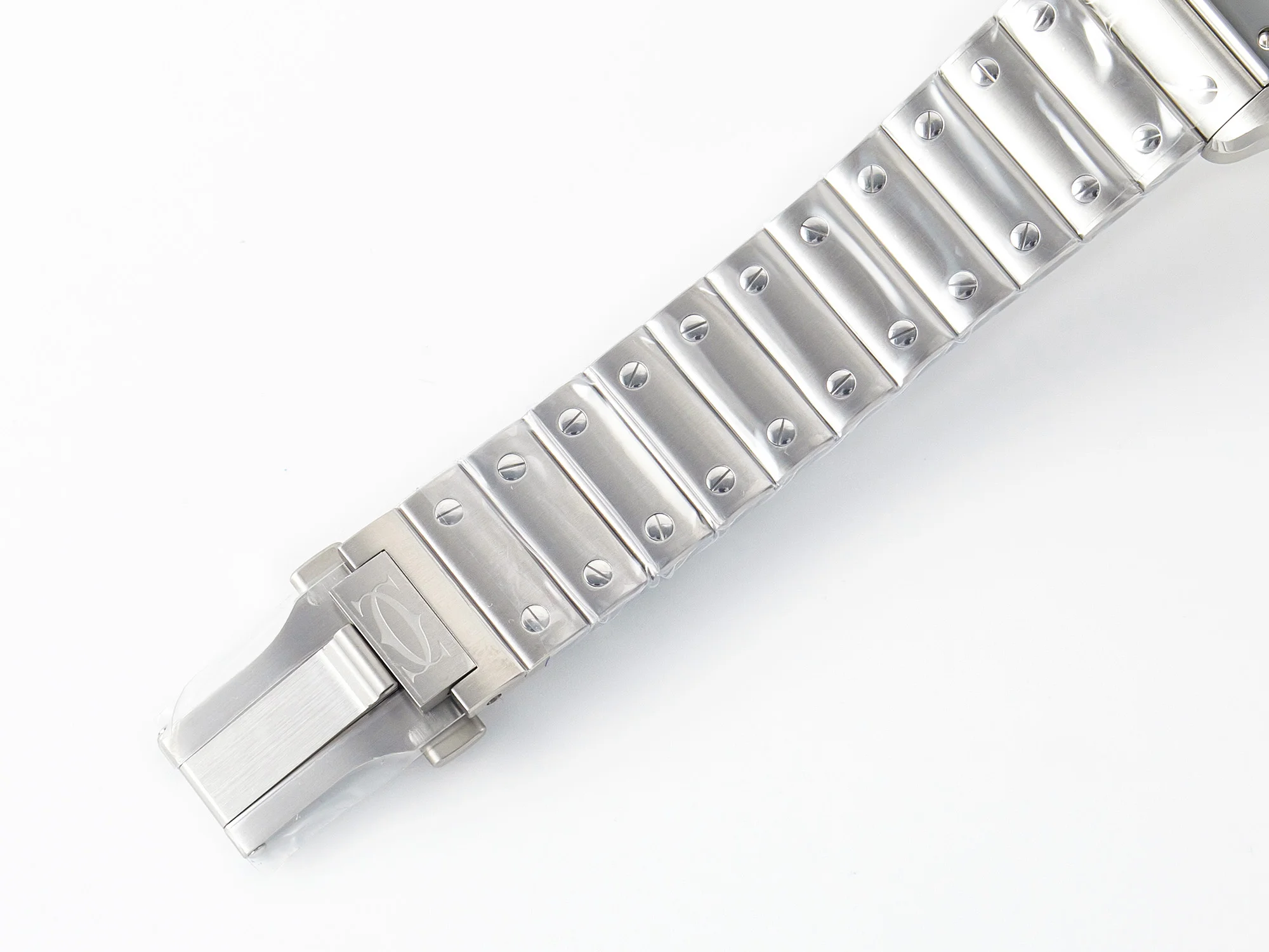 Santos de Cartier 40mm SS BVF 1:1 Best Edition White Dial on SS Bracelet MIYOTA 9015