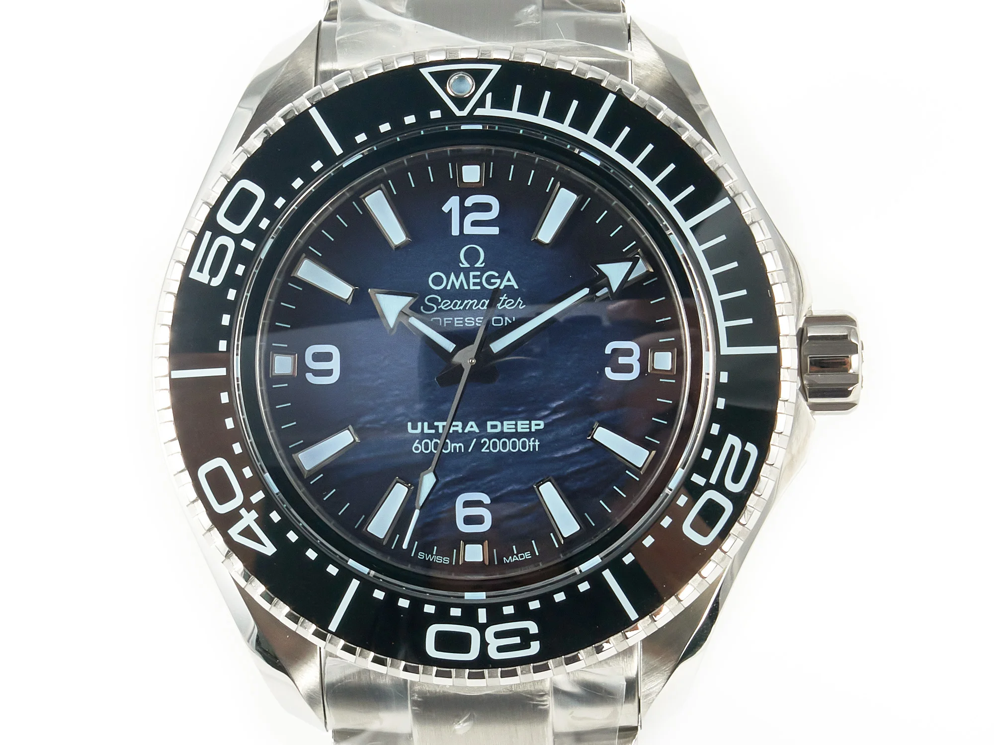 Seamaster ULTRA DEEP 6000M SS VSF 1:1 Best Edition Summer Blue Dial on SS Bracelet A8912