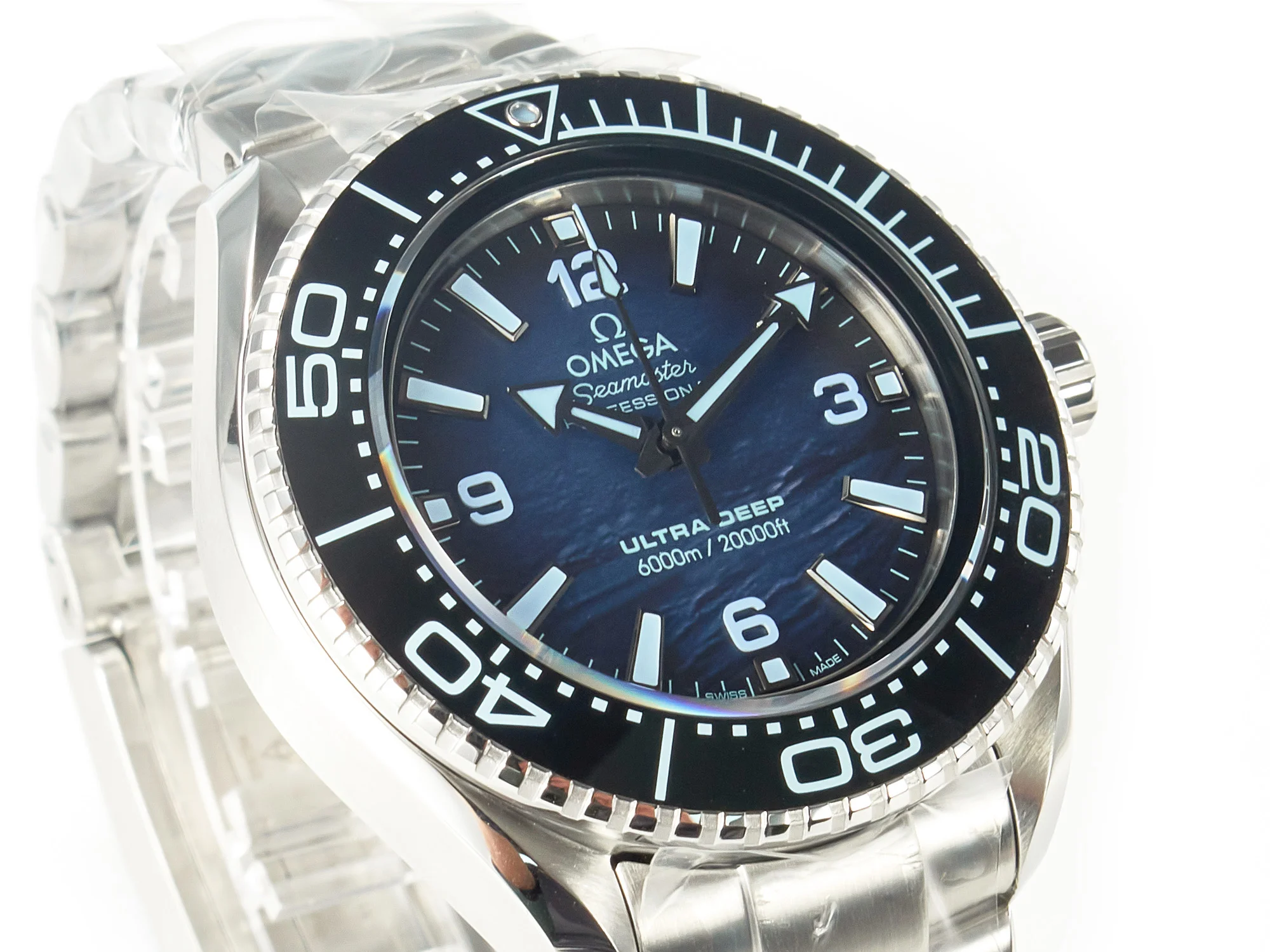 Seamaster ULTRA DEEP 6000M SS VSF 1:1 Best Edition Summer Blue Dial on SS Bracelet A8912
