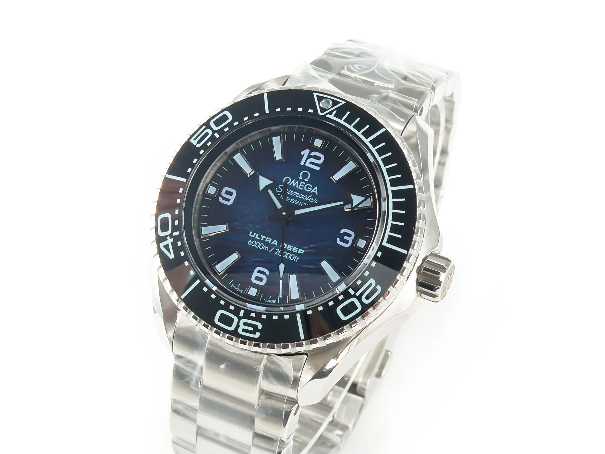 Seamaster ULTRA DEEP 6000M SS VSF 1:1 Best Edition Summer Blue Dial on SS Bracelet A8912