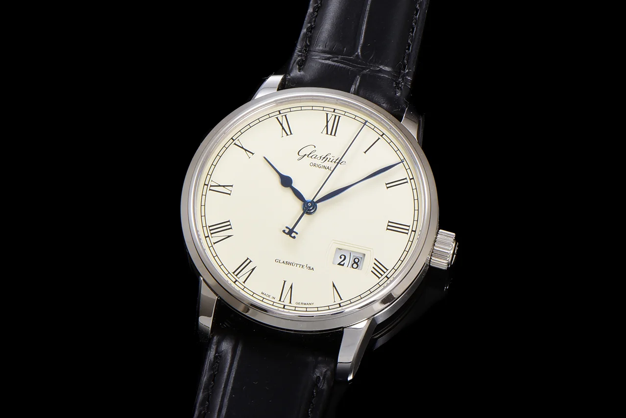 Senator White Dial in Steel
