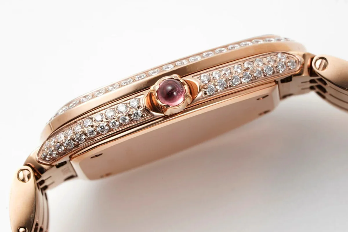 Serpenti Seduttori Watch Full Diamond Paved Dial in Yellow Gold