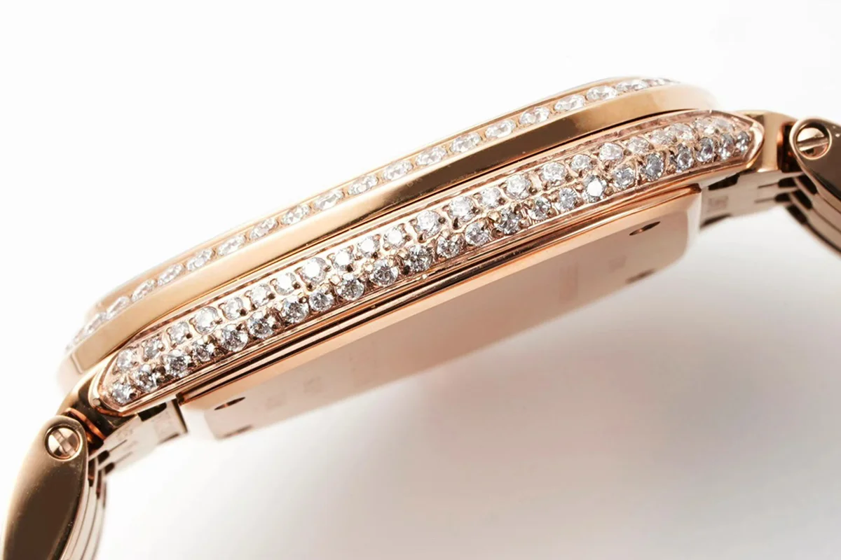 Serpenti Seduttori Watch Full Diamond Paved Dial in Yellow Gold