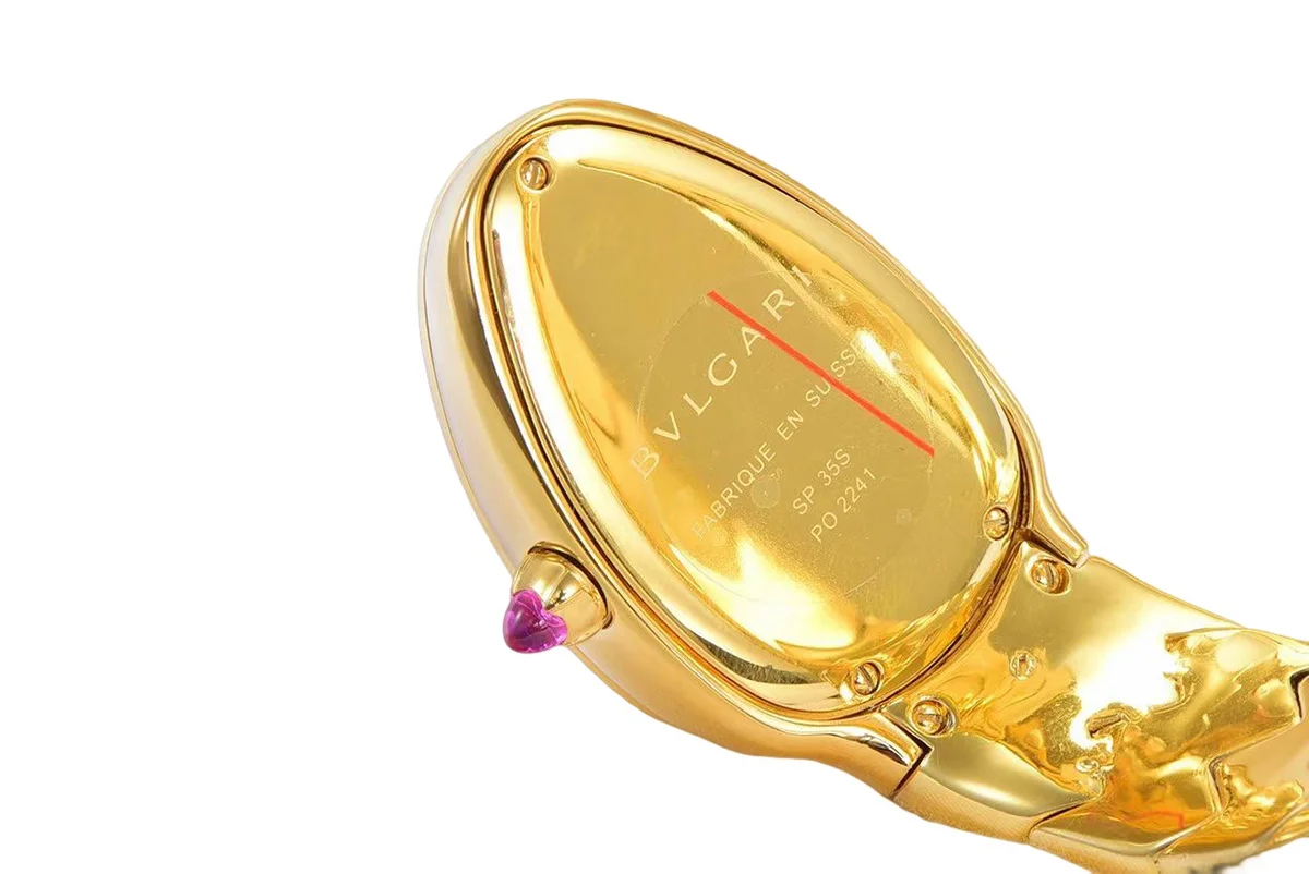 Serpenti Seduttori Watch White MOP Dial in Yellow Gold with Diamonds
