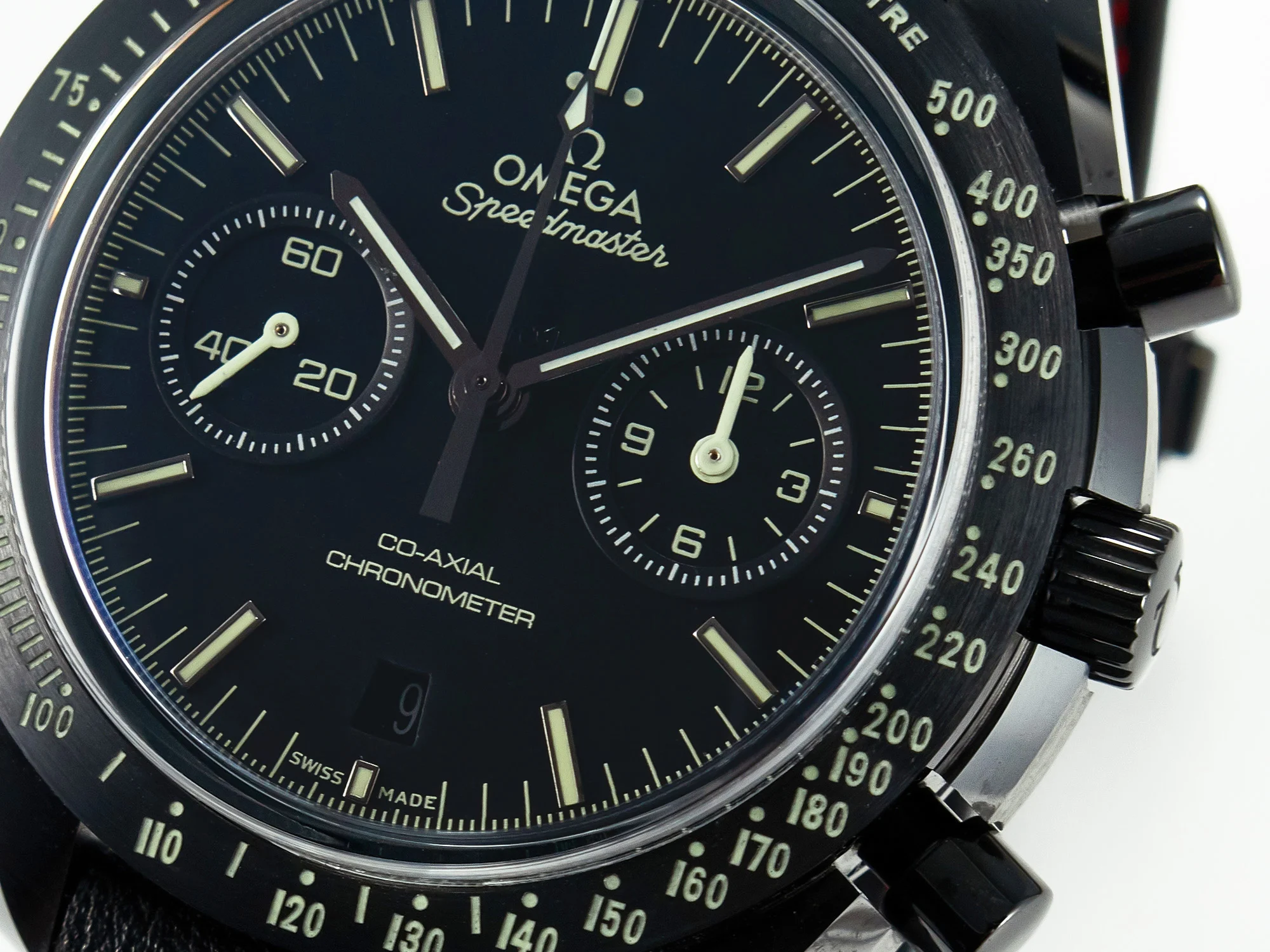 Speedmaster “Dark Side of The Moon” Real Ceramic N1F 1:1 Best Edition on Leather Strap A9900
