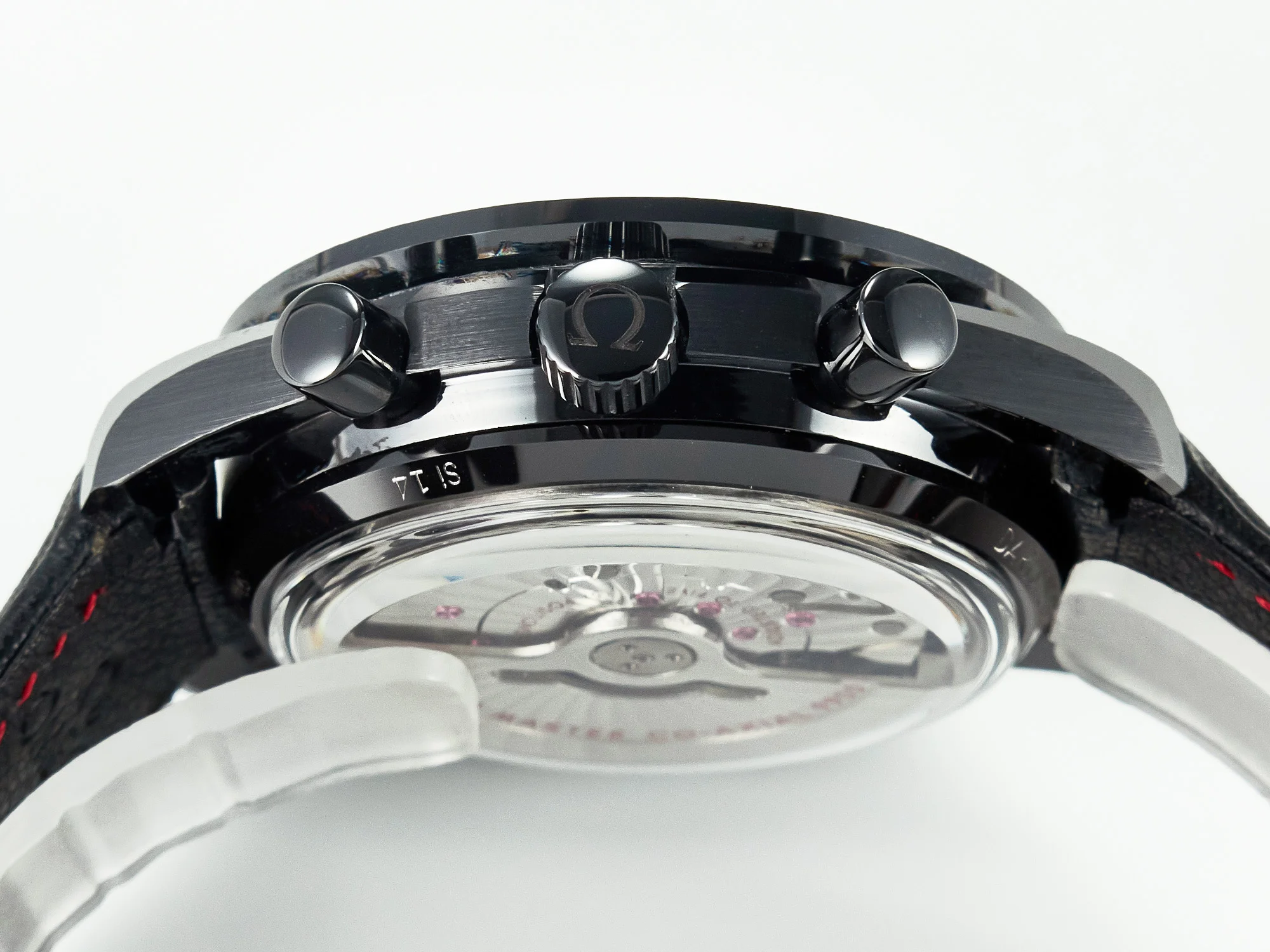 Speedmaster “Dark Side of The Moon” Real Ceramic N1F 1:1 Best Edition on Leather Strap A9900
