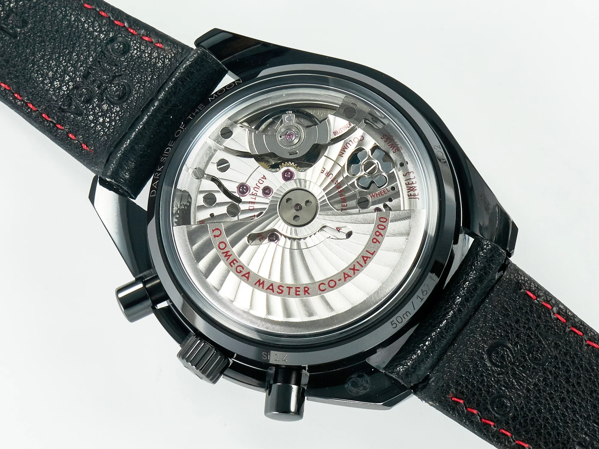 Speedmaster “Dark Side of The Moon” Real Ceramic N1F 1:1 Best Edition on Leather Strap A9900